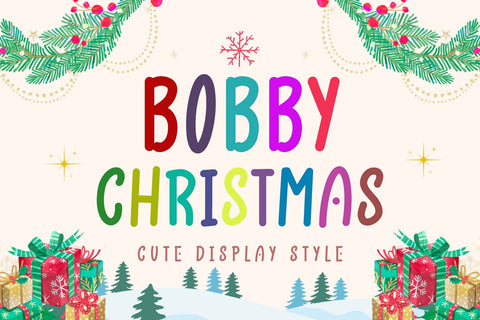 Bobby Christmas Font Prasetya Letter 