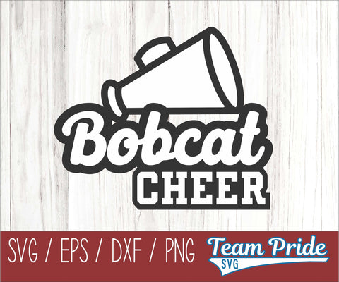 Bobcats Cheer SVG Digital Download Printable - SVG, EPS, DXF, PNG SVG Team Pride SVG 
