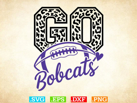 Bobcats Football Shirt, Sports Team Svg, Bobcats Football Silhouette SVG Creativeart88 