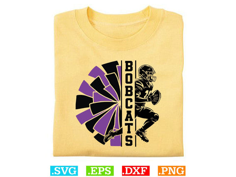 Bobcats Football Shirt, Sports Team Svg, Bobcats Football Silhouette SVG Creativeart88 