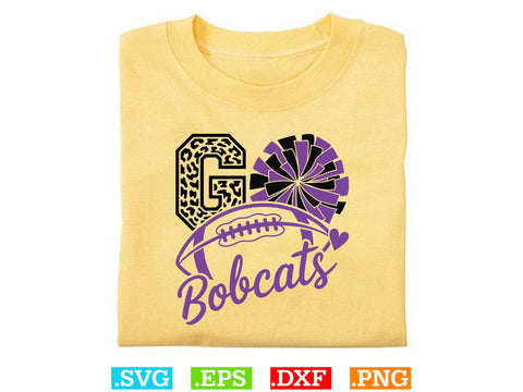 Bobcats Football Shirt, Sports Team Svg, Bobcats Football Silhouette SVG Creativeart88 