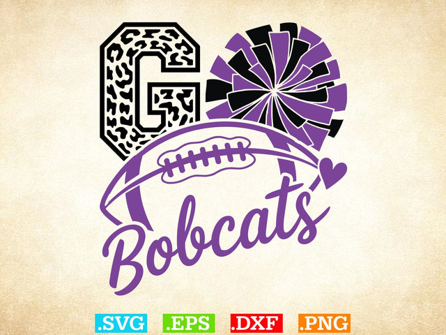 Bobcats Football Shirt, Sports Team Svg, Bobcats Football Silhouette SVG Creativeart88 