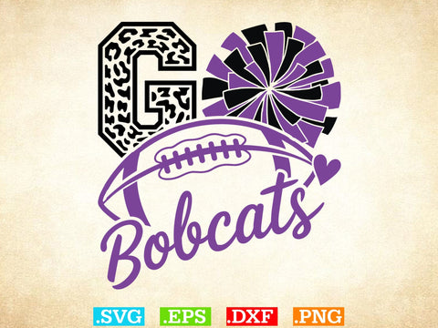 Bobcats Football Shirt, Sports Team Svg, Bobcats Football Silhouette SVG Creativeart88 