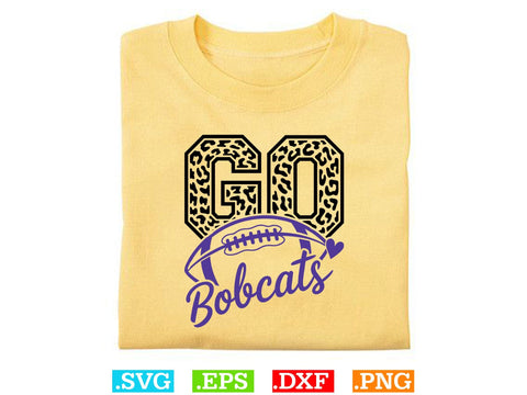 Bobcats Football Shirt, Sports Team Svg, Bobcats Football Silhouette SVG Creativeart88 