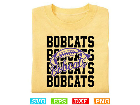 Bobcats Football Shirt, Sports Team Svg, Bobcats Football Silhouette SVG Creativeart88 