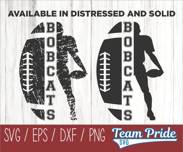 Bobcats Football SVG Digital Download Printable - SVG, EPS, DXF, PNG 6 SVG Team Pride SVG 
