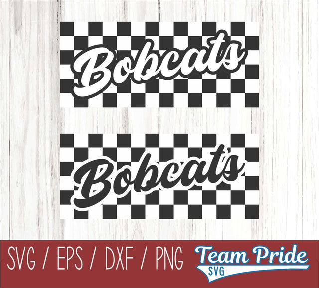 Bobcats Retro Team Design SVG Digital Download Printable - SVG, EPS, DXF, PNG SVG Team Pride SVG 