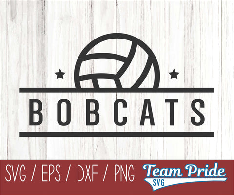 Bobcats Volleyball SVG Digital Download Printable - SVG, EPS, DXF, PNG 2 SVG Team Pride SVG 