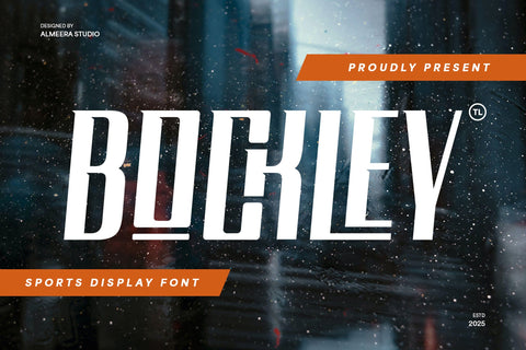 Bockley - Sports Display Font Font studioalmeera 