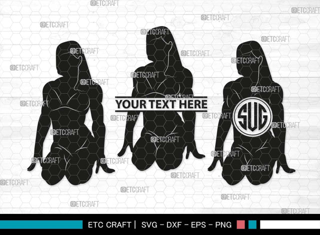 Bodybuilder Monogram, Bodybuilder Silhouette, Bodybuilder Women SVG, Women Svg, Muscular Women Svg, Fitness Muscle Svg, Gym Svg, SB00568 SVG ETC Craft 