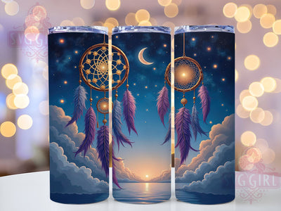 Bohemian Celestial 20oz Tumbler Wrap, Boho Dreamcatcher Tumbler, Sublimation Tumbler, 20oz Tumbler Wrap, Bohemian Tumbler, Personalized Tumbler, Astrology Tumbler Sublimation SvggirlplusArt 