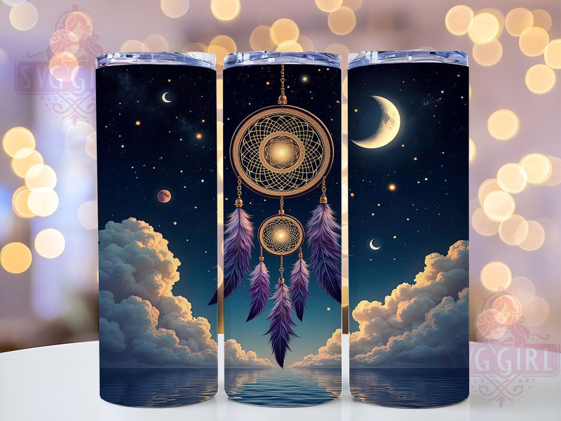 Bohemian Celestial 20oz Tumbler Wrap, Boho Dreamcatcher Tumbler, Sublimation Tumbler, 20oz Tumbler Wrap, Bohemian Tumbler, Personalized Tumbler, Astrology Tumbler Sublimation SvggirlplusArt 