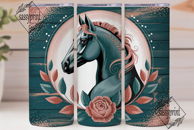 Bohemian Horse 20oz Tumbler Wrap Sublimation sassyprint 