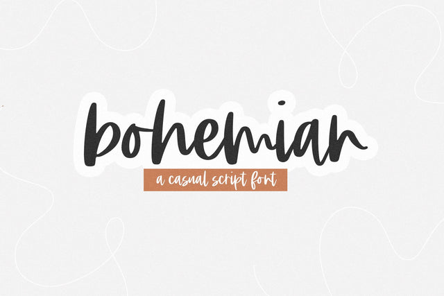 Bohemian - Modern Script Font Font KA Designs 