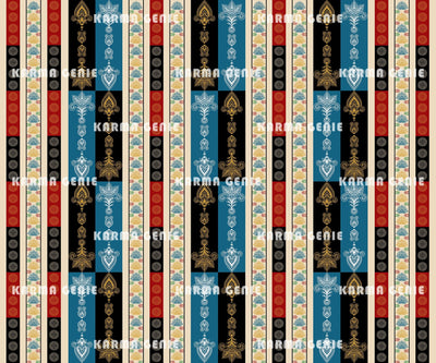Bohemian Style Patterned Vertical Bands Colorful Background Design Digital Paper Digital Pattern Karma Genie Graphics 