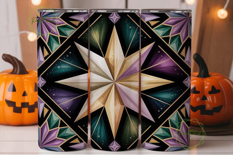 Bohemian Tribal Tumbler Wrap PNG Sublimation PixelChick 