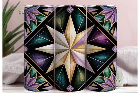 Bohemian Tribal Tumbler Wrap PNG Sublimation PixelChick 