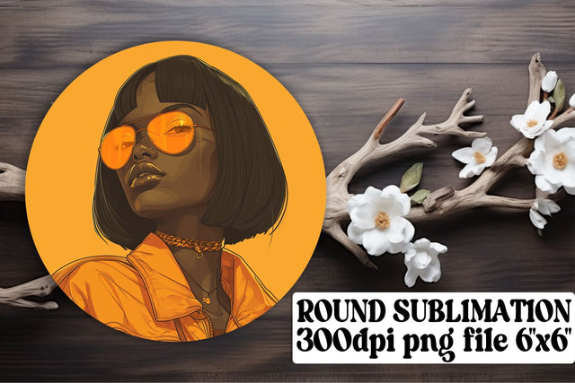 Boho Afro American Circle Design Pack Sublimation afrosvg 