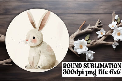 Boho Animal Round Ornaments Sublimation Set: Key & Coaster Sublimation afrosvg 