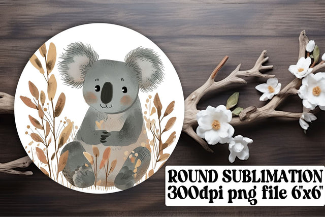 Boho Animals Design Delights: Sublimation Circle, Keychain & Coaster Sublimation afrosvg 