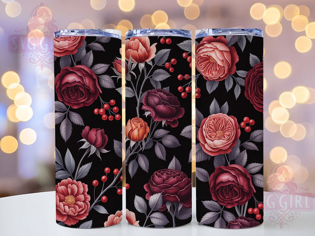 Boho Autumn Floral Rustic Fall Tumbler, Autumn Floral Cup, Rustic Bohemian Wrap, 20Oz Sublimation Design, Harvest Season Drinkware, Cozy Boho Tumbler, Earthy Autumn Mug Sublimation SvggirlplusArt 