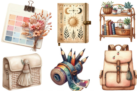 Boho Back to School Sublimation Clipart Sublimation SVGista 