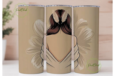 Boho Bride 20oz Tumbler Wrap Sublimation PixelChick 
