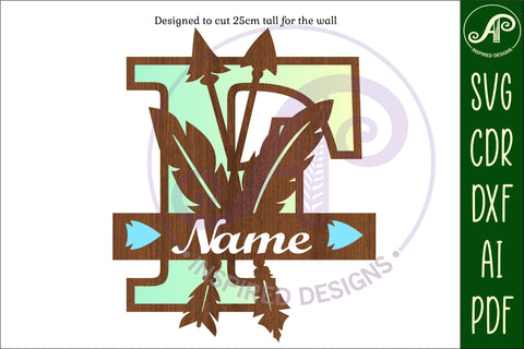 Boho Capital Monogram Letter F SVG SVG APInspireddesigns 