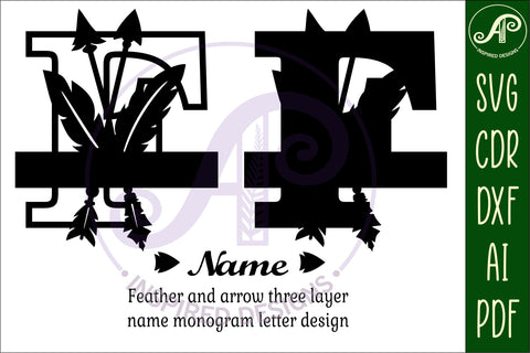 Boho Capital Monogram Letter F SVG SVG APInspireddesigns 