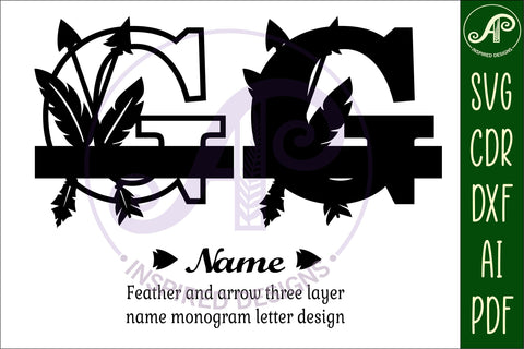 Boho Capital Monogram Letter G SVG SVG APInspireddesigns 