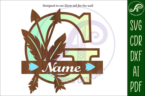 Boho Capital Monogram Letter G SVG SVG APInspireddesigns 