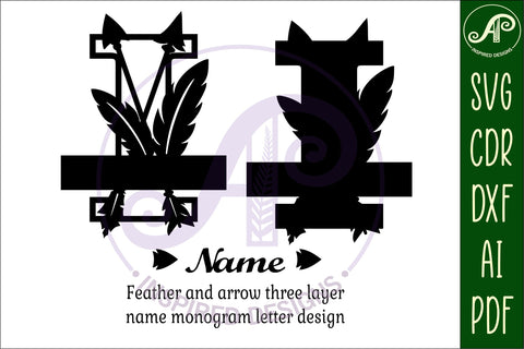 Boho Capital Monogram Letter I SVG SVG APInspireddesigns 