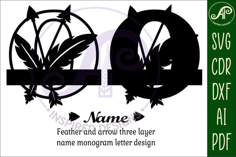 Boho Capital Monogram Letter O SVG SVG APInspireddesigns 