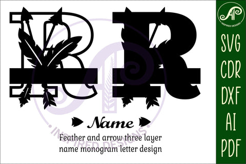 Boho Capital Monogram Letter R SVG SVG APInspireddesigns 