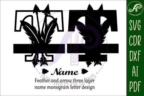 Boho Capital Monogram Letter T SVG SVG APInspireddesigns 