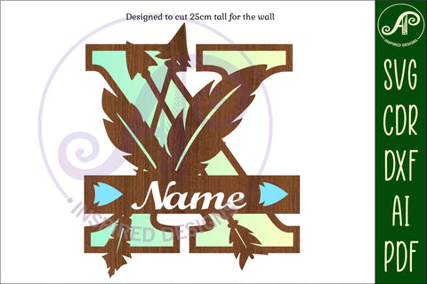 Boho Capital Monogram Letter X SVG SVG APInspireddesigns 