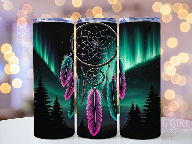 Boho Celestial Dreamcatcher 20oz Tumbler Wrap, Sublimation Design, Bohemian Decor, Unique Tumbler, Dreamcatcher Gift Sublimation SvggirlplusArt 