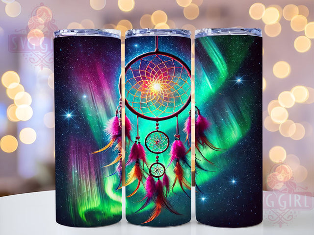 Boho Celestial Dreamcatcher 20oz Tumbler Wrap, Sublimation Design, Bohemian Decor, Unique Tumbler, Dreamcatcher Gift Sublimation SvggirlplusArt 