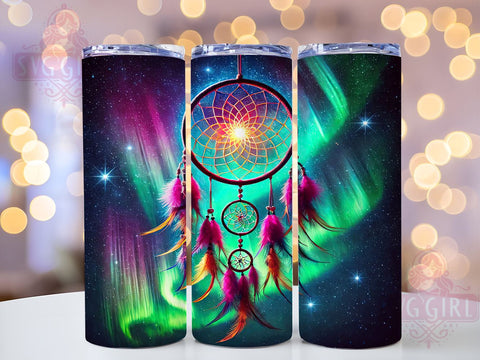 Boho Celestial Dreamcatcher 20oz Tumbler Wrap, Sublimation Design, Bohemian Decor, Unique Tumbler, Dreamcatcher Gift Sublimation SvggirlplusArt 