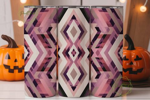 Boho Chic Geometric Tumbler Wrap Sublimation PixelChick 