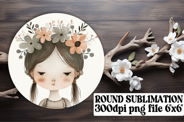 Boho Children's Circle Keychains: Charming Accessories Sublimation afrosvg 