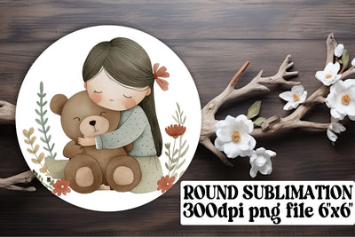 Boho Children's Circle Sublimation: Playful Prints Sublimation afrosvg 