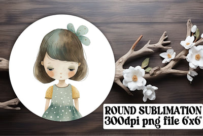 Boho Children's Circular Sublimation: Whimsical Wonders Sublimation afrosvg 