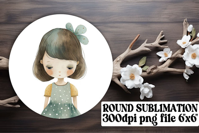 Boho Children's Circular Sublimation: Whimsical Wonders Sublimation afrosvg 