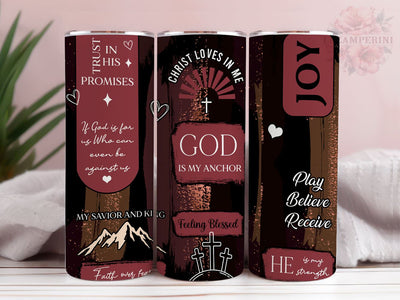 Boho Christian God 20oz Tumbler Wrap PNG, Religious Affirmations Tumber Png, Straight & Tapered Tumbler Wrap, Instant Digital Download Sublimation Li Zamperini 