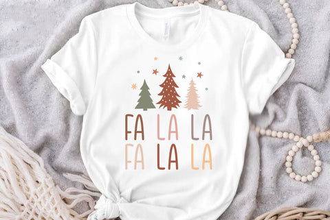 Boho Christmas Fa La La SVG PNG SVG FiveStarCrafting 