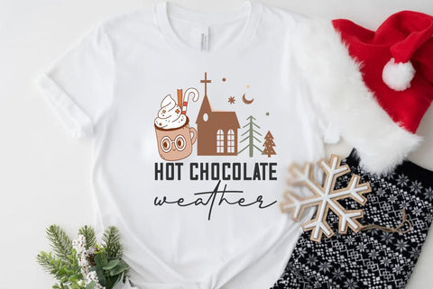 Boho Christmas Hot chocolate SVG PNG SVG FiveStarCrafting 