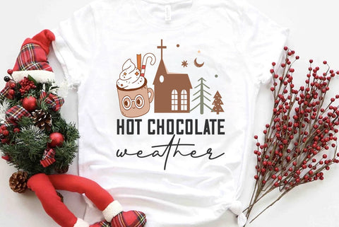 Boho Christmas Hot chocolate SVG PNG SVG FiveStarCrafting 