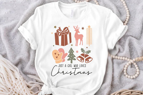 Boho Christmas Love SVG PNG, Just a girl who loves Christmas SVG FiveStarCrafting 