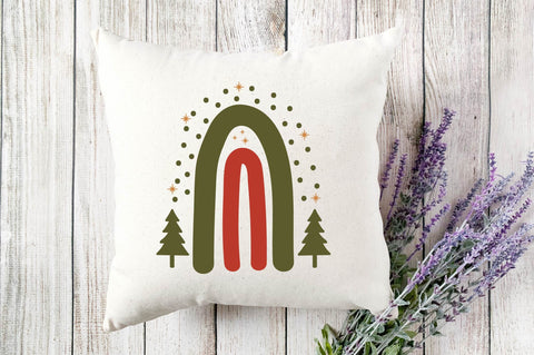 Boho Christmas Rainbow SVG Bundle SVG shah alam 